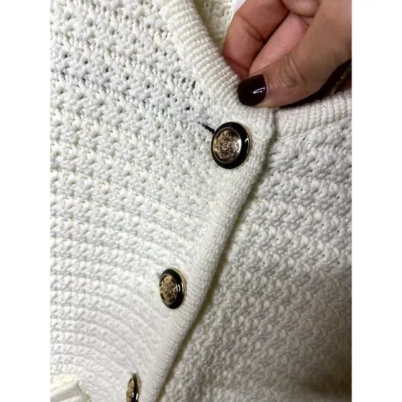 Ba&sh Gaspard Ecru Knitted Jacket size 2 M medium - Picture 4 of 6